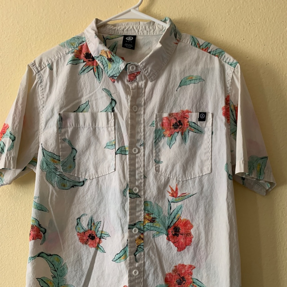 Neff Flower Button Up - image 1